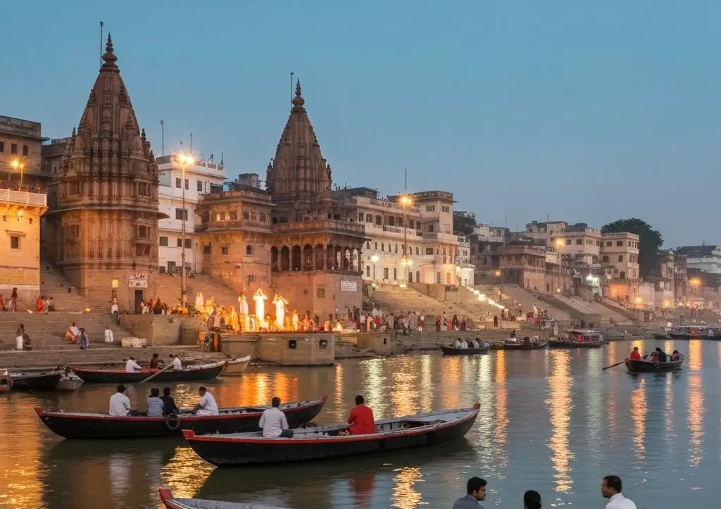 Varanasi Ghat Culture and Ganga Aarti Evening Cruise